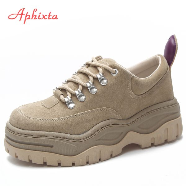 aphixta platform shoes women ankle boots cross-tie lace-up height increasing lady shoes suede fashion martin boots mx190801, Black
aphixta platform shoes women ankle boots cross-tie lace-up height increasing lady shoes suede fashion martin boots mx190801, Black
