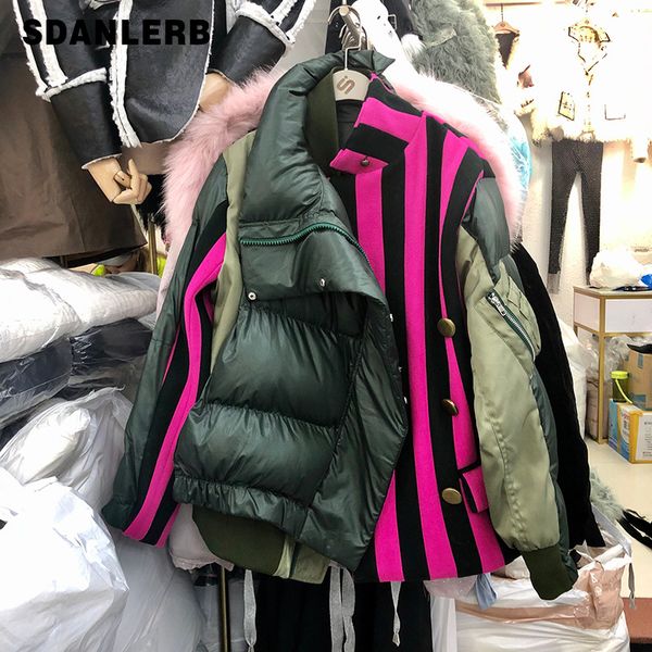 2019 новая зимняя куртка женщин harajuku куртка зимнее пальто полоса хлеб одежда женская короткие стельки хлопка ватник женщин, Black
2019 новая зимняя куртка женщин harajuku куртка зимнее пальто полоса хлеб одежда женская короткие стельки хлопка ватник женщин, Black