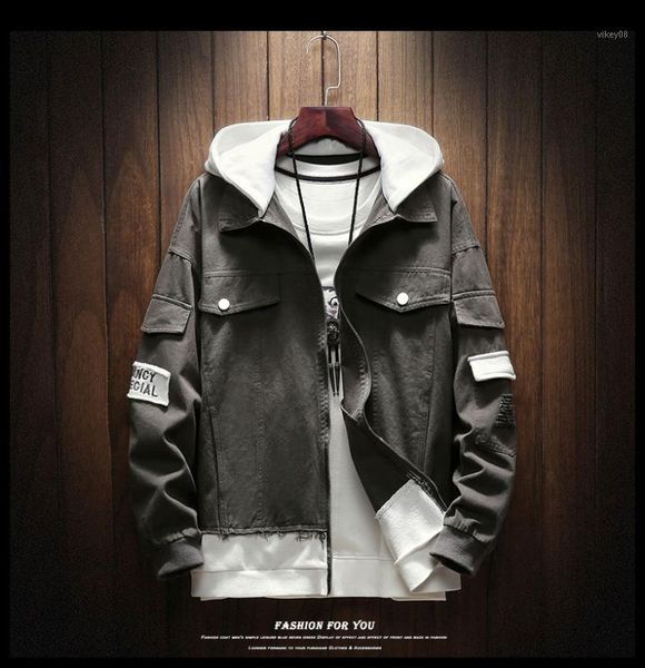 2018 new fashion denim jacket patch designs patchwork hooded men denim jacket multi-pocket hip hop hole men's clothing1, Black;brown
2018 new fashion denim jacket patch designs patchwork hooded men denim jacket multi-pocket hip hop hole men's clothing1, Black;brown