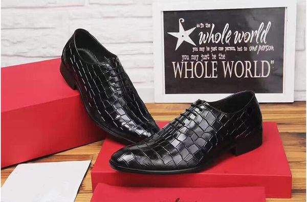 dress shoes men genuine leather pointed toes lace up derby shoes plaid stone pattern classical black smart casual low hee
dress shoes men genuine leather pointed toes lace up derby shoes plaid stone pattern classical black smart casual low hee