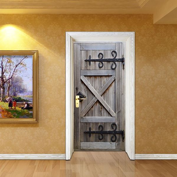 2pcs/set creative diy door sticker vintage wood door art mural self-adhesive pvc wall stickers home decor wallpaper
2pcs/set creative diy door sticker vintage wood door art mural self-adhesive pvc wall stickers home decor wallpaper