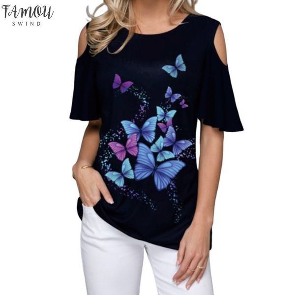 women summer 2020 tshirt casual short sleeve tees off shoulder butterfly print t shirt o neck plus size 5xl shirts, White
women summer 2020 tshirt casual short sleeve tees off shoulder butterfly print t shirt o neck plus size 5xl shirts, White