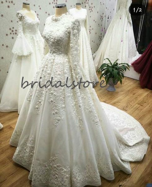 vintage muslim wedding dresses with sleeves high neck appliques floral country garden wedding gown princess bride dress robes de mariée 2020, White
vintage muslim wedding dresses with sleeves high neck appliques floral country garden wedding gown princess bride dress robes de mariée 2020, White