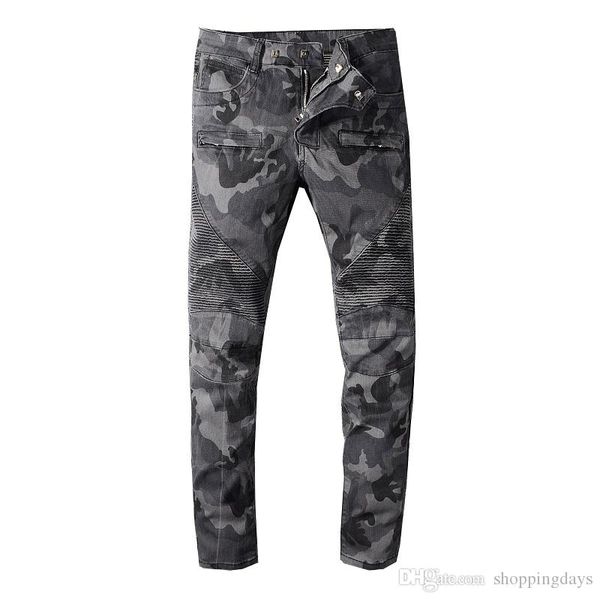 марка mens designer jeans проблемные камуфляж байкер slim fit motorcycle biker denim для мужчин джинсы мода hip hop новое прибытие, Blue
марка mens designer jeans проблемные камуфляж байкер slim fit motorcycle biker denim для мужчин джинсы мода hip hop новое прибытие, Blue