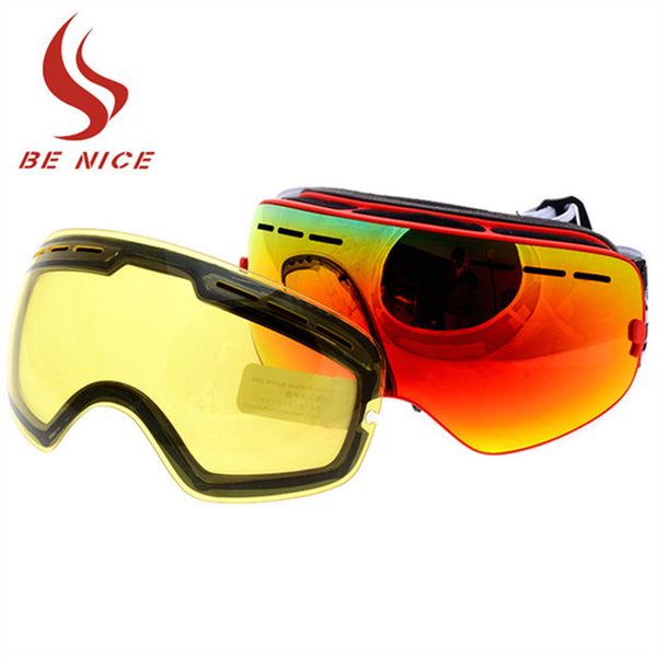 2017 new brand double anti-fog big spherical skiing goggles professional ski eyewear snow goggles with night vision lens
2017 new brand double anti-fog big spherical skiing goggles professional ski eyewear snow goggles with night vision lens
