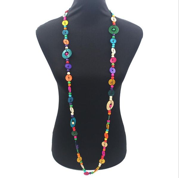 coconut shell big round wood bead pendant necklaces women ethnic jewelry handmade beaded long necklace women, Silver
coconut shell big round wood bead pendant necklaces women ethnic jewelry handmade beaded long necklace women, Silver