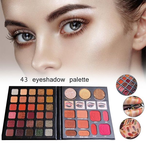 42 colors makeup eyeshadow palette shimmer matte glitter eyeshadow pallete somky pigment warm makeup palette cosmetic 
42 colors makeup eyeshadow palette shimmer matte glitter eyeshadow pallete somky pigment warm makeup palette cosmetic