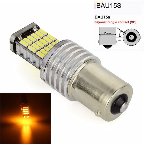 1pc 1156 bau15s 45 smd 4014 led car turn signal brake light tail lamp led auto rear reverse bulb dc 12v yellow
1pc 1156 bau15s 45 smd 4014 led car turn signal brake light tail lamp led auto rear reverse bulb dc 12v yellow
