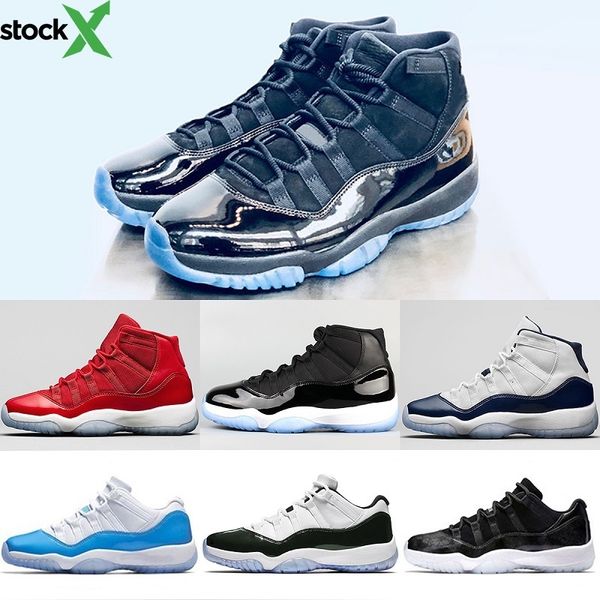 new mens 11 11s basketball shoes prom night concord 45 black bred metallic gold men womens sports sneakers eur 36-47
new mens 11 11s basketball shoes prom night concord 45 black bred metallic gold men womens sports sneakers eur 36-47