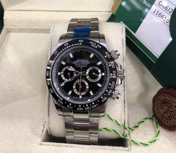 with original box mens ceramic bezel card 116520 116500 116506 116515 116509 116508 40mm automatic fashion men's wristwatch, Slivery;brown
with original box mens ceramic bezel card 116520 116500 116506 116515 116509 116508 40mm automatic fashion men's wristwatch, Slivery;brown