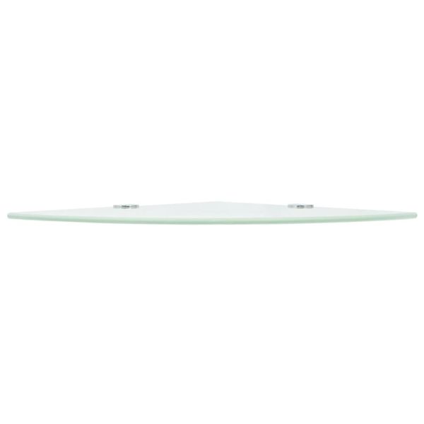 corner shelves 2 pieces with chrome brackets glass white 35x35cm living room furniture
corner shelves 2 pieces with chrome brackets glass white 35x35cm living room furniture