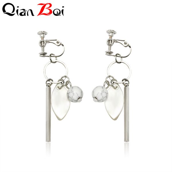 qianbei korean natural shell earrings sweet lvory color bohemian summer conch sea shell clip on earring, Silver
qianbei korean natural shell earrings sweet lvory color bohemian summer conch sea shell clip on earring, Silver