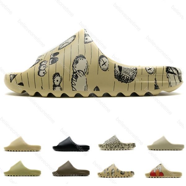 new kanye west slipper men women slide bone earth brown desert sand slide resin designer shoes sandals foam runner size 36-45, Black
new kanye west slipper men women slide bone earth brown desert sand slide resin designer shoes sandals foam runner size 36-45, Black