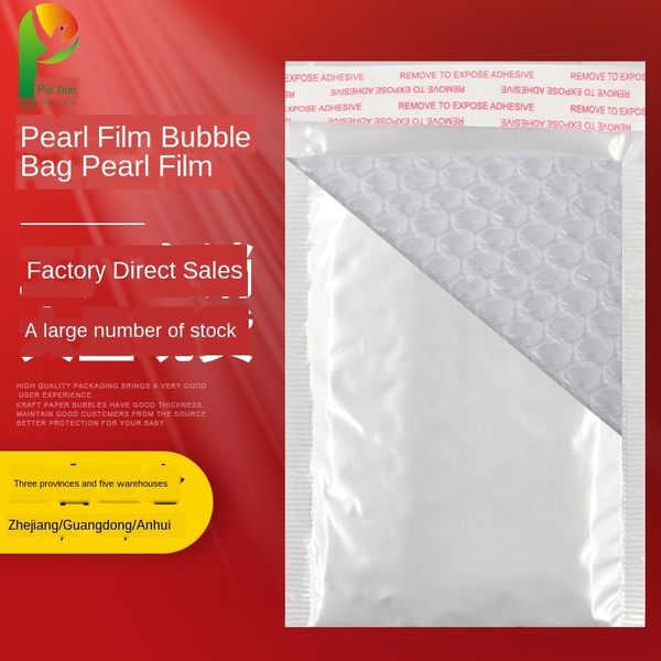 white pearl film bubble clothing courier clothing pearl packaging logistics packaging foam bag waterproof bubble letter seal bag
white pearl film bubble clothing courier clothing pearl packaging logistics packaging foam bag waterproof bubble letter seal bag