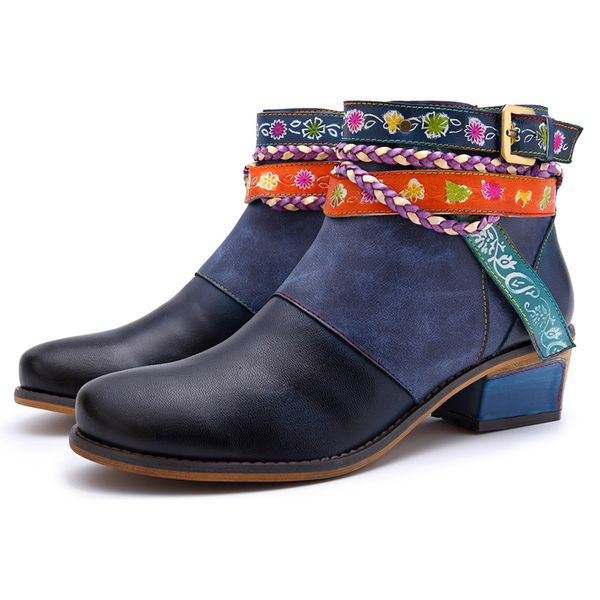 blue luxury boots women genuine leather botines mujer 2019 platform flower sewing shoes woman zipper square heel schoenen tsdfc, Black
blue luxury boots women genuine leather botines mujer 2019 platform flower sewing shoes woman zipper square heel schoenen tsdfc, Black