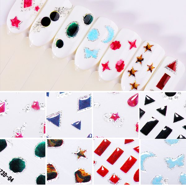 1 sheet 3d nail sticker star heart patterns colorful nail transfer stickers decals art diy beauty design decorations, Black
1 sheet 3d nail sticker star heart patterns colorful nail transfer stickers decals art diy beauty design decorations, Black