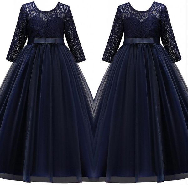 elegant lace a line flower girl dresses 2019 long sleeves tulle bow sash floor length girls ' birthday party princess dresses mc1966, White;blue
elegant lace a line flower girl dresses 2019 long sleeves tulle bow sash floor length girls ' birthday party princess dresses mc1966, White;blue