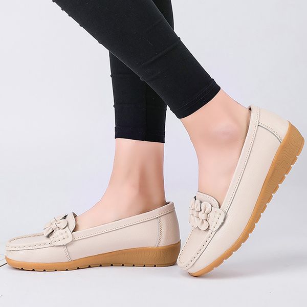women's loafers flower slip-on leather shoes rubber sole womens flat casual shoes fashion platform nonslip, Black
women's loafers flower slip-on leather shoes rubber sole womens flat casual shoes fashion platform nonslip, Black