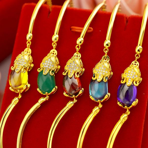 colorful fashion beautiful bracelet wrist chain with gemstone 18k yellow gold filled womens girls jewelry gift, Black
colorful fashion beautiful bracelet wrist chain with gemstone 18k yellow gold filled womens girls jewelry gift, Black