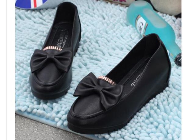 2019 women's shoes in spring and autumn with new style flat bottom round head bowknot @83, Black
2019 women's shoes in spring and autumn with new style flat bottom round head bowknot @83, Black