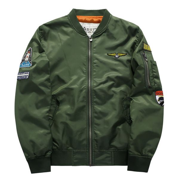 2018 ma1 spring&autumn thin coat army green military motorcycle ma-1 aviator pilot air men bomber jacket stitchwork badge, Black;brown
2018 ma1 spring&autumn thin coat army green military motorcycle ma-1 aviator pilot air men bomber jacket stitchwork badge, Black;brown
