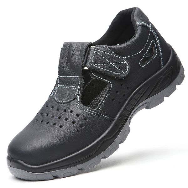 plus size men's casual steel toe covers working safety shoes soft leather worker sandals non-slip tooling security boots protect, Black
plus size men's casual steel toe covers working safety shoes soft leather worker sandals non-slip tooling security boots protect, Black