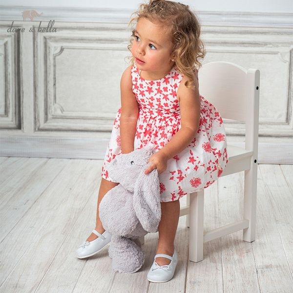 db12999 dave bella summer baby girl's cute floral print dress children fashion party dress kids infant lolita clothes, Red;yellow
db12999 dave bella summer baby girl's cute floral print dress children fashion party dress kids infant lolita clothes, Red;yellow