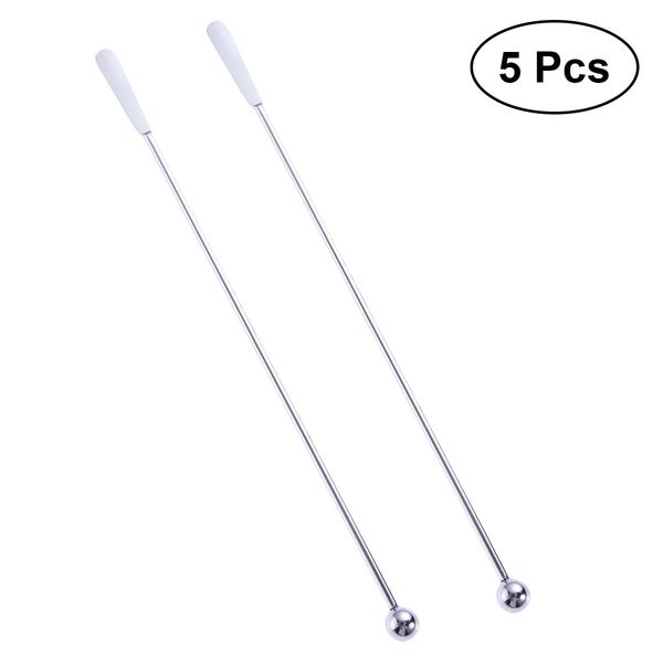 5pcs stainless steel swizzle sticks flat and round bead martini picks fruit stick for home bar
5pcs stainless steel swizzle sticks flat and round bead martini picks fruit stick for home bar