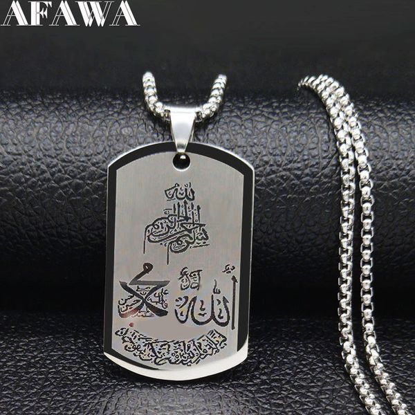 religious loran muslim stainless steel chain necklace men silver color islam necklaces pendants jewelry collares n19258
religious loran muslim stainless steel chain necklace men silver color islam necklaces pendants jewelry collares n19258