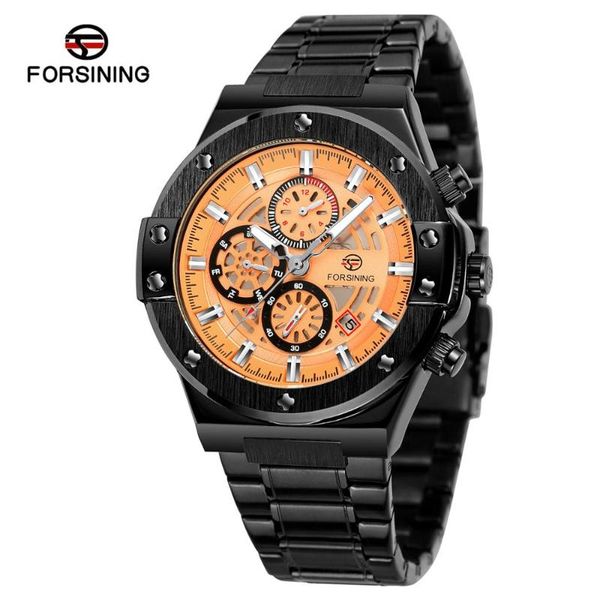 forsining men's sport style mechanical automatic analog unique wristwatch with stainless steel bracelet fsg6914m4, Slivery;brown
forsining men's sport style mechanical automatic analog unique wristwatch with stainless steel bracelet fsg6914m4, Slivery;brown