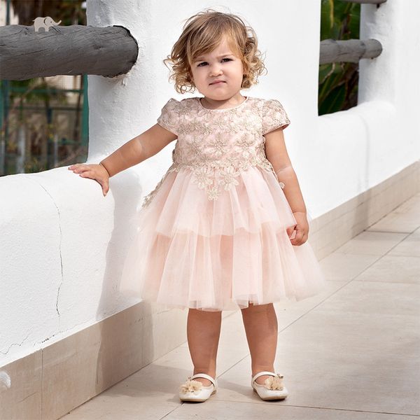 мило лук db12988 dave беллы младенца лета девушки цветочные сетки молнии платье детей партия платья способа малышей детские одежда лолита, Red;yellow