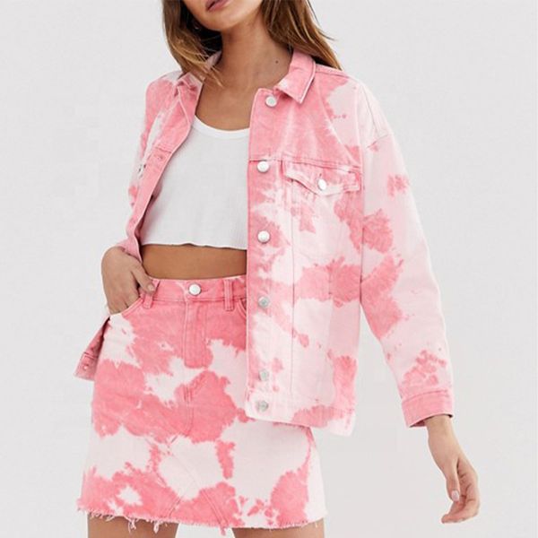 tie dye джинсовых для женщин 2pcs розовой высокой талия два piece платья повседневных наборов весны лета женщин, White
tie dye джинсовых для женщин 2pcs розовой высокой талия два piece платья повседневных наборов весны лета женщин, White