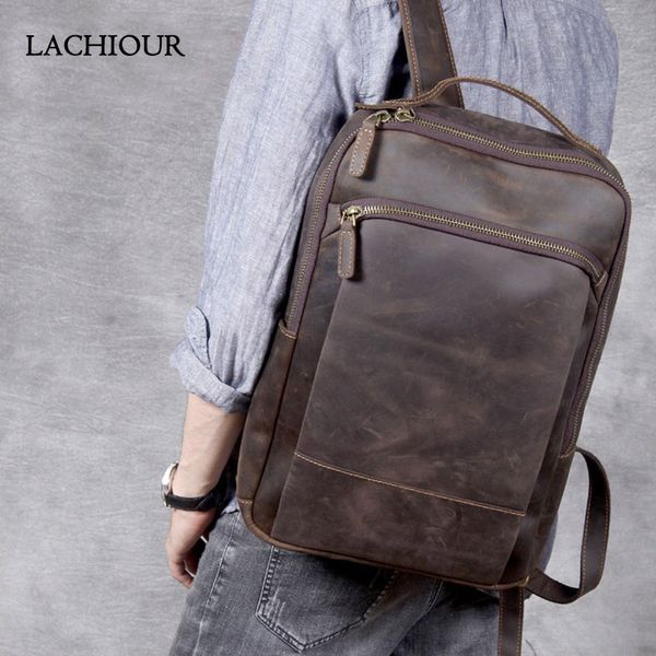 men genuine leather backpack male crazy horse leather shoulder bag travel rucksack school lapbags men's backpacks
men genuine leather backpack male crazy horse leather shoulder bag travel rucksack school lapbags men's backpacks