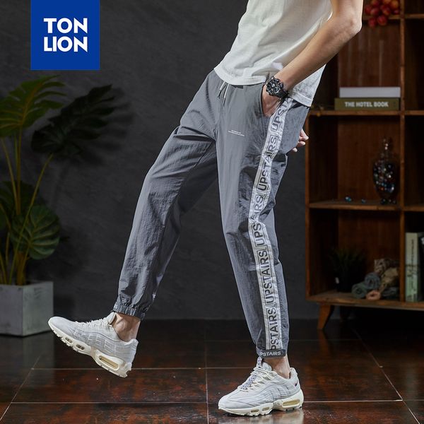 tonlion elastic waist pants for men stripe splicing full length pants mens fashions men sport lightweight spring summer 2020 new, Black
tonlion elastic waist pants for men stripe splicing full length pants mens fashions men sport lightweight spring summer 2020 new, Black