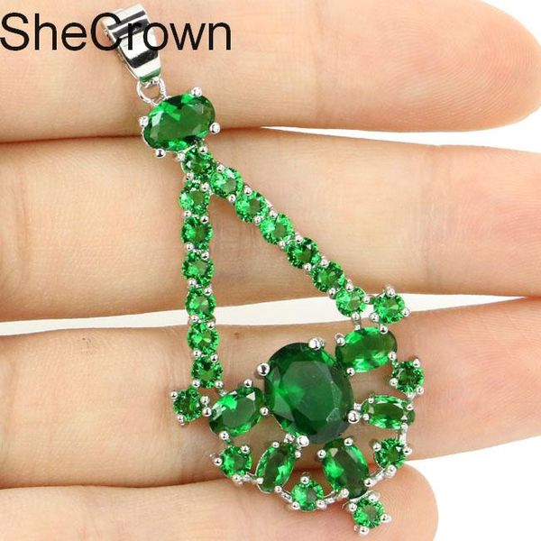 55x24mm long created green emerald violet tanzanite gift for girls silver pendant
55x24mm long created green emerald violet tanzanite gift for girls silver pendant