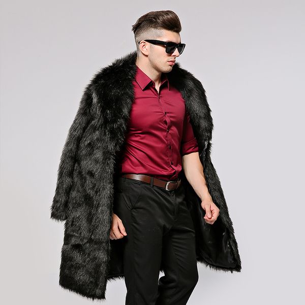 2020 winter luxury mens faux fur coats long style business formal fake fur outerwear plus size thicken overcoats xl654, Black
2020 winter luxury mens faux fur coats long style business formal fake fur outerwear plus size thicken overcoats xl654, Black