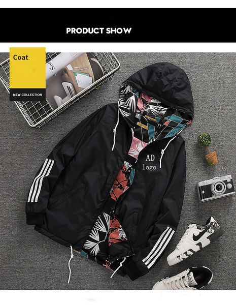 mens designer jacket casual ad designer coat luxury jackets reversible polyester outerwear windbreaker hooded long sleeve fashion m-xxl, Black;brown
mens designer jacket casual ad designer coat luxury jackets reversible polyester outerwear windbreaker hooded long sleeve fashion m-xxl, Black;brown