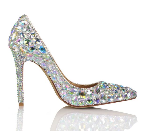 10cm luxury design fashion high-heeled shoes mats colorful glass diamond wedding dresses stiletto pointed color size 34-41, Black
10cm luxury design fashion high-heeled shoes mats colorful glass diamond wedding dresses stiletto pointed color size 34-41, Black