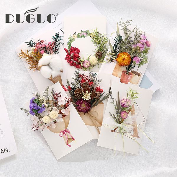 duguo cute stationery dry flower stereo greeting card diy material package romantic small card creative literary envelope
duguo cute stationery dry flower stereo greeting card diy material package romantic small card creative literary envelope