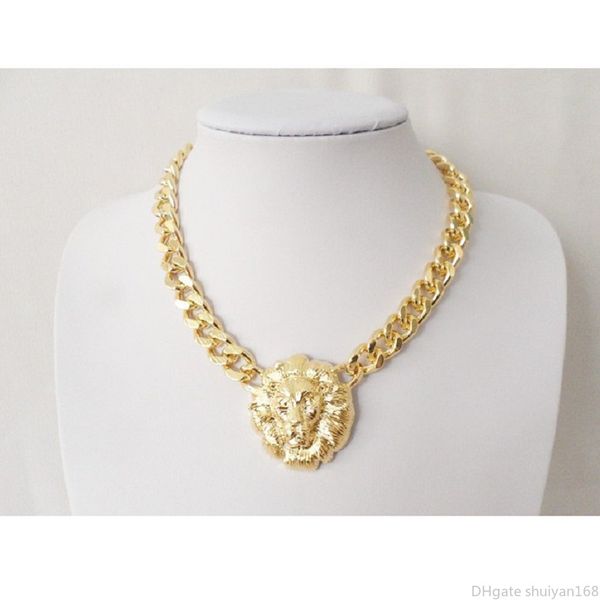 vintage hip hop lion head sculpture pendant necklaces rihanna same chain choker statement necklace party fashion punk jewelry for women, Silver
vintage hip hop lion head sculpture pendant necklaces rihanna same chain choker statement necklace party fashion punk jewelry for women, Silver