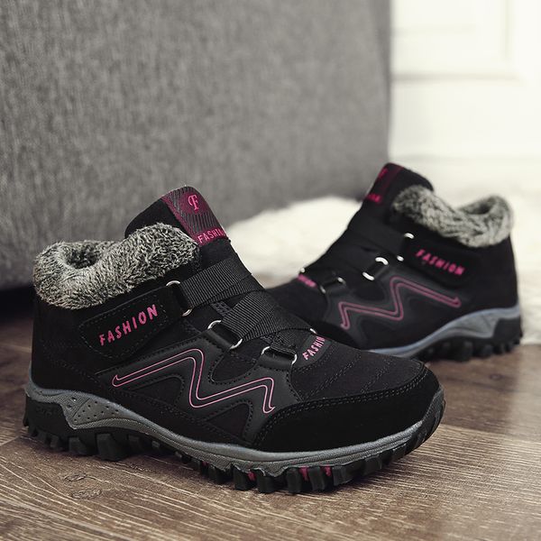 winter men boots with fur couple snow boots warm casual work safety shoes comfortable ankle shoes 2019 large sizes 46, Black
winter men boots with fur couple snow boots warm casual work safety shoes comfortable ankle shoes 2019 large sizes 46, Black