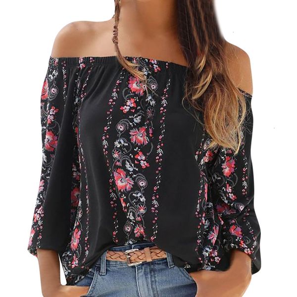 women clothing blouse women fashion summer long sleeve floral print off shoulder slash neck blouse shirt koszula damska, White
women clothing blouse women fashion summer long sleeve floral print off shoulder slash neck blouse shirt koszula damska, White