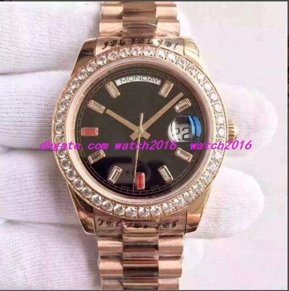 2019 luxury wristwatch 41mm automatic black dial rose gold stainless steel bracelet diamond bezel 218235 men wristwatch
2019 luxury wristwatch 41mm automatic black dial rose gold stainless steel bracelet diamond bezel 218235 men wristwatch