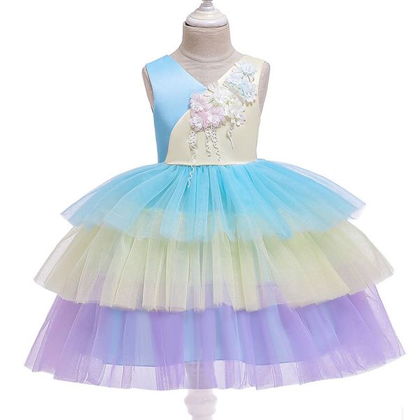girl's dresses 2021 girl color matching cake princess dress sleeveless flower show costume clothes, Red;yellow
girl's dresses 2021 girl color matching cake princess dress sleeveless flower show costume clothes, Red;yellow