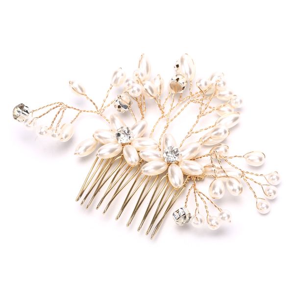 handmade bridal hair combs / pins crystal cute flower wedding hair accessories pearls headband ornaments, Golden;white
handmade bridal hair combs / pins crystal cute flower wedding hair accessories pearls headband ornaments, Golden;white