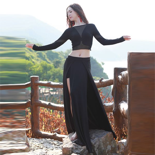stage wear black 2/pcs bellydance costumes cloths+long skirt sets oriental belly dance dress women & practice dancewear e0032, Black;red
stage wear black 2/pcs bellydance costumes cloths+long skirt sets oriental belly dance dress women & practice dancewear e0032, Black;red