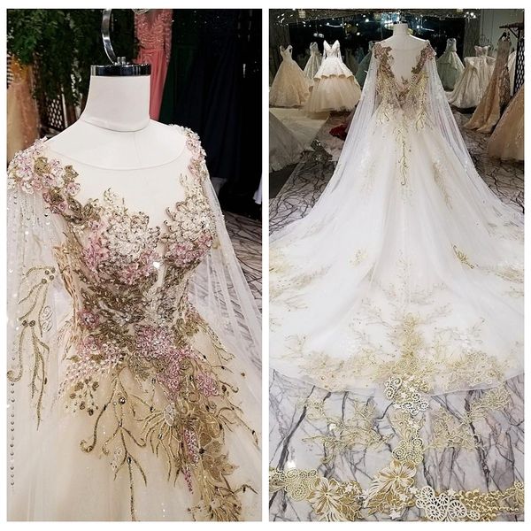 fashion wedding dresses custom made gold appliques lace illusion back long sleeve elegant bridal dresses wedding gowns robe de mariee, White
fashion wedding dresses custom made gold appliques lace illusion back long sleeve elegant bridal dresses wedding gowns robe de mariee, White