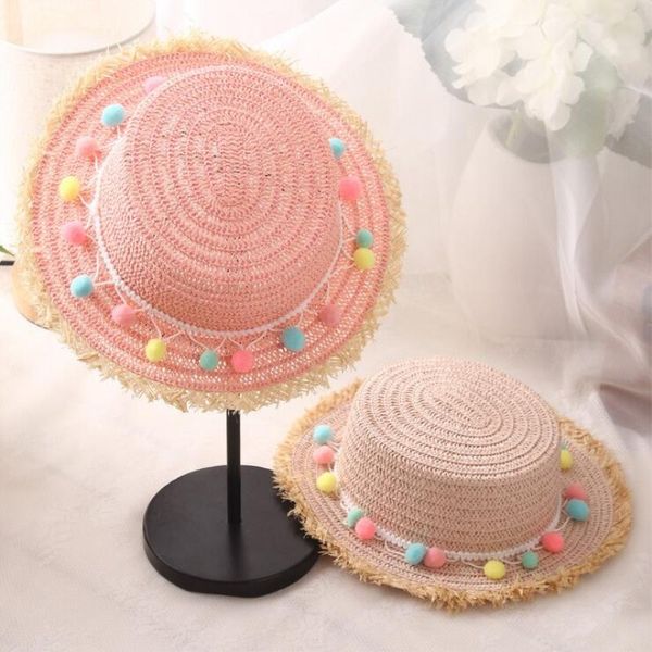 2018 new child sun hats summer color ball bowknot style kids sun hat girl floppy wide brim beach cap flower straw hats, Yellow
2018 new child sun hats summer color ball bowknot style kids sun hat girl floppy wide brim beach cap flower straw hats, Yellow