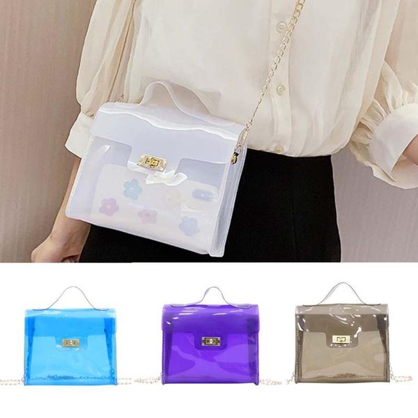 fashion women transparent shoulder bag clear pvc handbag jelly messenger bag solid color handbag beach summer crossbody
fashion women transparent shoulder bag clear pvc handbag jelly messenger bag solid color handbag beach summer crossbody
