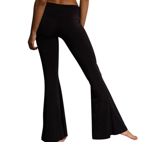 2019 fashion womens high elastic waist bell-bottom trousers skinny yoga casual pants seamless legging women fitness loose pant, Black
2019 fashion womens high elastic waist bell-bottom trousers skinny yoga casual pants seamless legging women fitness loose pant, Black